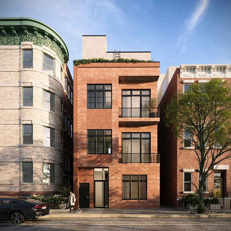 Rendering of model bathroom at 341 13th Street - Zproekt