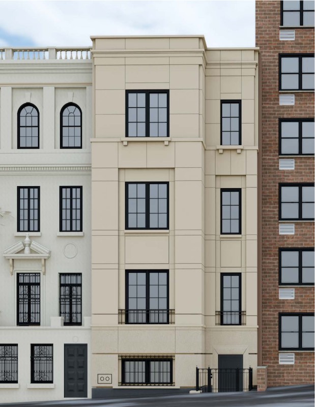 Rendering of the new facade at 1209 Park Avenue - J.L. Ramirez Architect