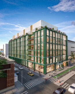 Exterior render of 707 11th Avenue, courtesy of Goldin Solutions