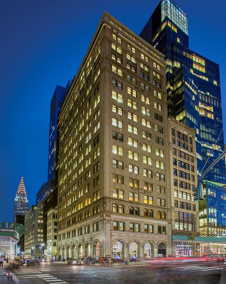 Exterior of 511 Fifth Avenue, courtesy of Aurora Capital/Wharton Properties