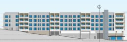 Preliminary rendering of Titan Real Estate Development's proposed building in Yonkers, New York