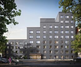 Rendering of 1601 Dekalb Avenue, by Aufgang Architects