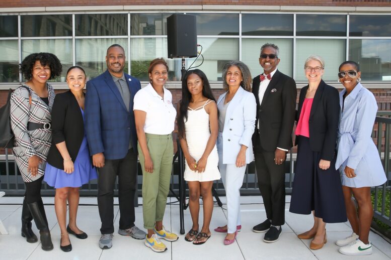 Photograph from opening of 126 West 126th Street, courtesy of the New York Foundling & Harlem Supportive Housing