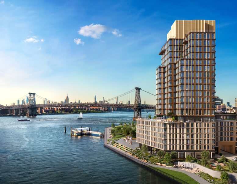 Photograph of One Williamsburg Wharf. Courtesy of Naftali Group