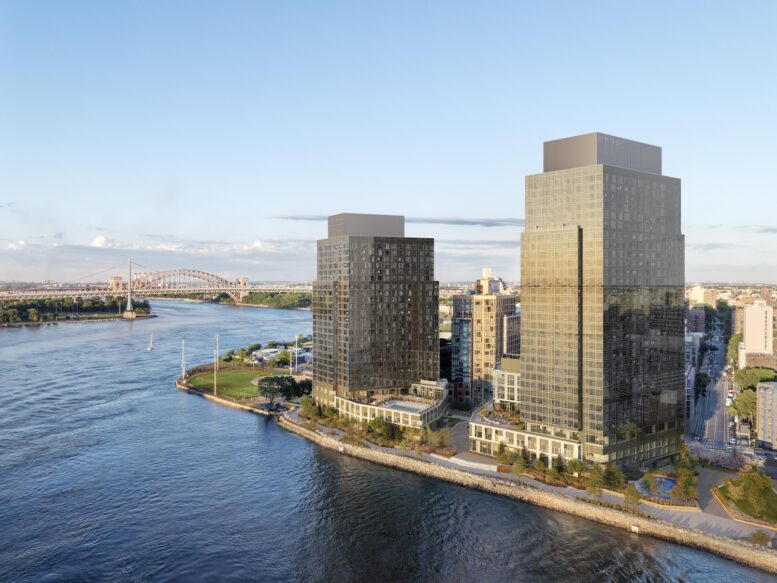 Rendering of Halletts Point. Courtesy of the Durst Organization