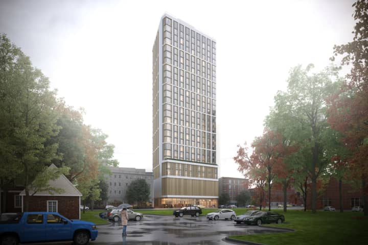Rendering of 33 Westchester Place. Designed by Fogarty Finger