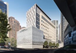 Rendering of new facility at 510 East 62nd Street. Designed by Perkins + Will