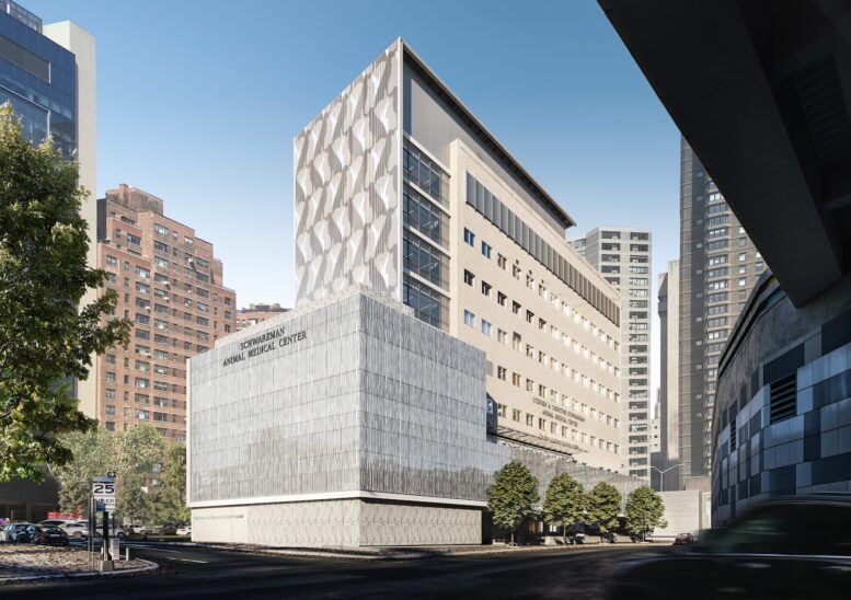 Rendering of new facility at 510 East 62nd Street. Designed by Perkins + Will