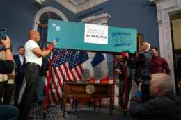 Photograph from "Get Sheds Down" event, via nyc.gov
