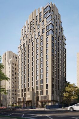 The current design for 593 Montgomery Street.