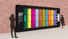 Rendering of upcoming public art trail In Hudson Square. Courtesy of Color Factory