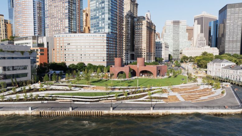 Photograph of Robert F. Wagner, Jr. Park. Courtesy of Battery Park City Authority