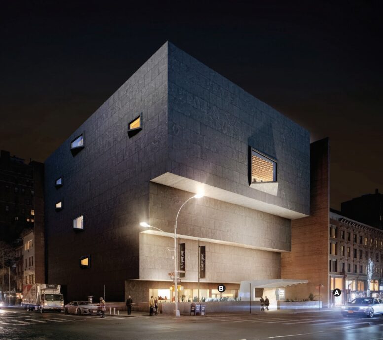 Rendering of proposed changes to 945 Madison Avenue, via LPC proposal