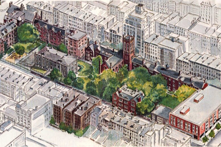 Sketch of The General Theological Seminary. Credit: Beyer Blinder Belle Architects