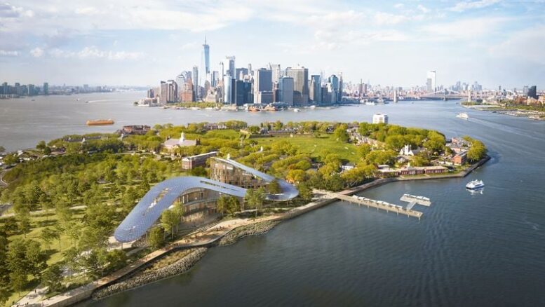 Rendering of New York Climate Exchange, courtesy of Skidmore, Owings & Merrill.
