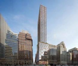 515 7th Avenue. Designed by Kohn Pedersen Fox. Rendering by ATCHAIN.