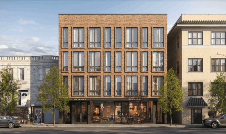 626 Palisade Avenue. Rendering courtesy of Weckenmann Architecture.