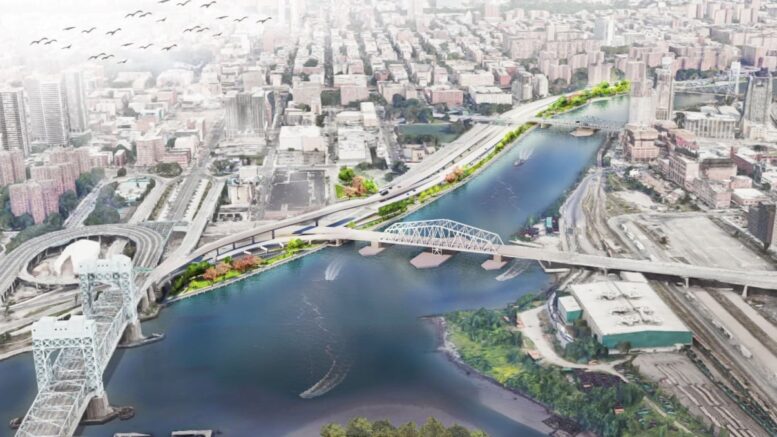 Rendering of Harlem River Greenway, via edc.nyc.