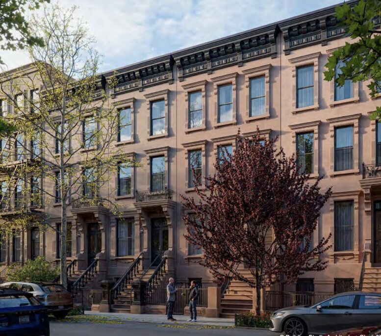 Rendering of 132 West 130th Street, via proposal.