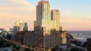 Rendering of Tilyou Towers. Credit: IMC Architecture.