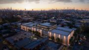 Rendering of Echelon Studios. Designed by COOKFOX Architects; rendering by DBOX.