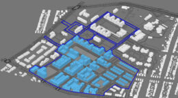 The approved site plan for the Creedmoor Psychiatric Center in Bellrose, Queens.