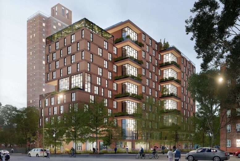 Rendering of Kingsborough Seniors, via CAMBA Housing Ventures.