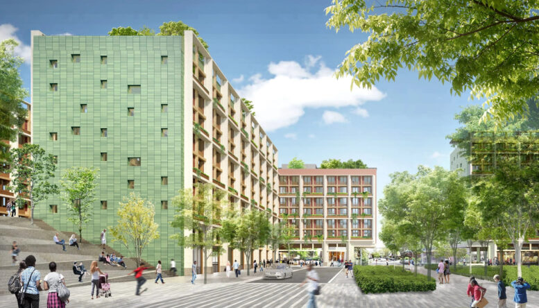 Sparrow Square. Designed by Adjaye Associates and Hill West Architects.