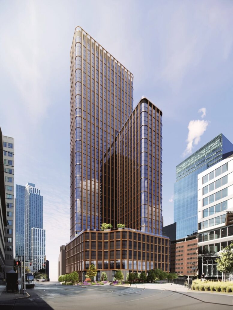 Harborside 4. Rendering courtesy of Handel Architects.
