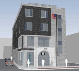 210 Bloomfield Avenue. Rendering courtesy of DIGroup Architecture.