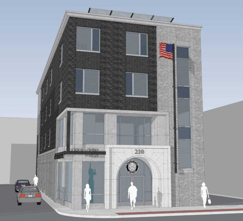 210 Bloomfield Avenue. Rendering courtesy of DIGroup Architecture.