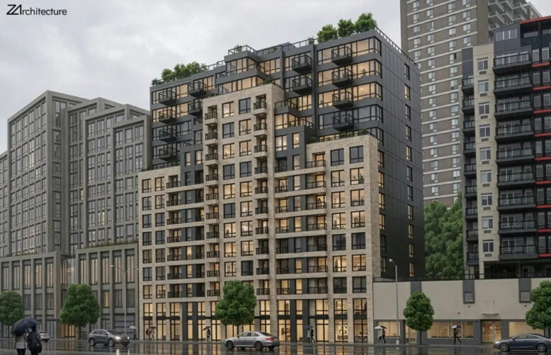 198-208 Richmond Terrace. Rendering courtesy of ZArchitecture.