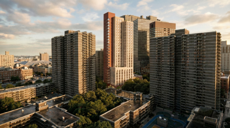 50-58 Cliff Street. Rendering courtesy of Dattner Architects.