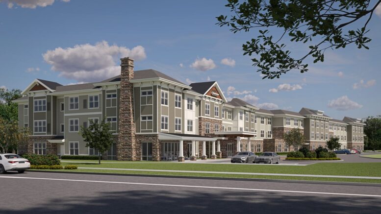 566 Ryders Lane. Rendering courtesy of Benchmark Senior Living.